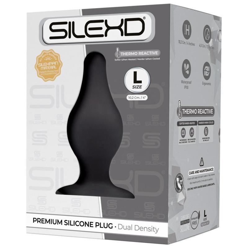 Silexd plug silicone nero L