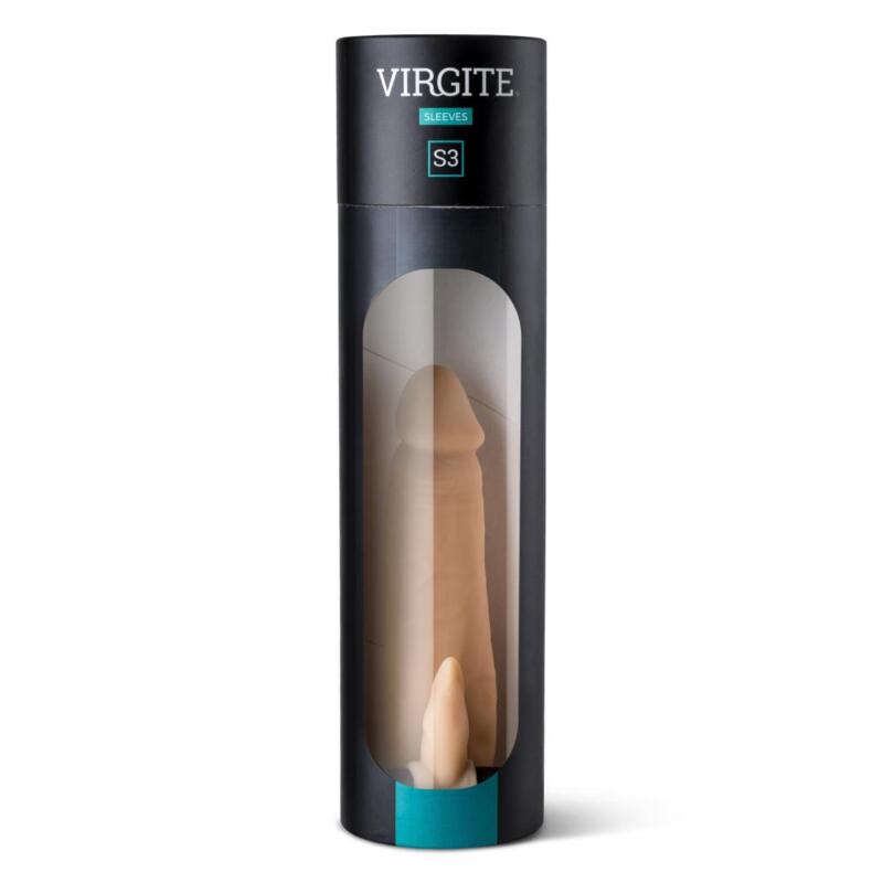 Virgite - Guaina Pene Realistica Vibrante S3 - 6" - Color Carne